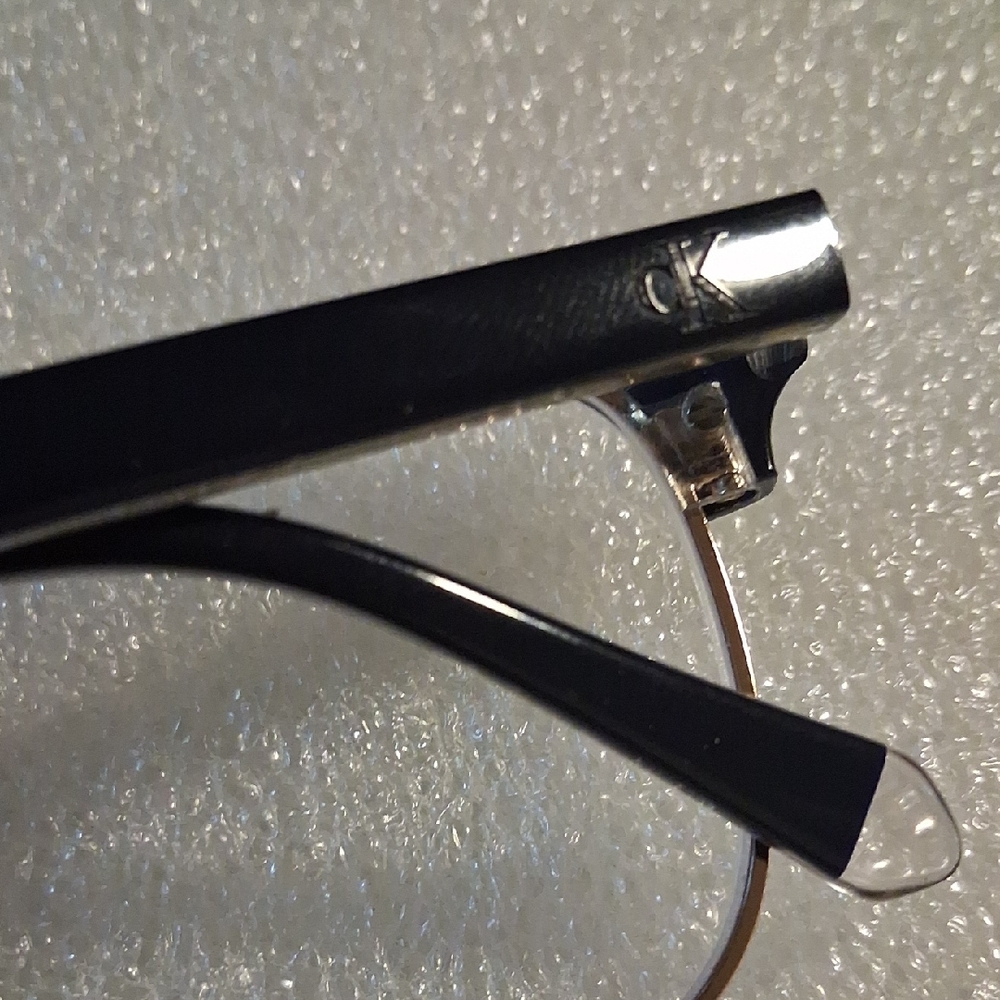 Calvin Klein Black and Silver Eyeglasses - Picture 11 of 13